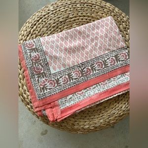 NWOT! Indian Hand Block Printed Tablecloths